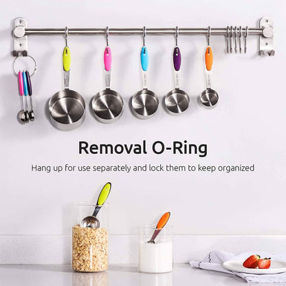 10-Piece: Measuring Cups and Spoons Set