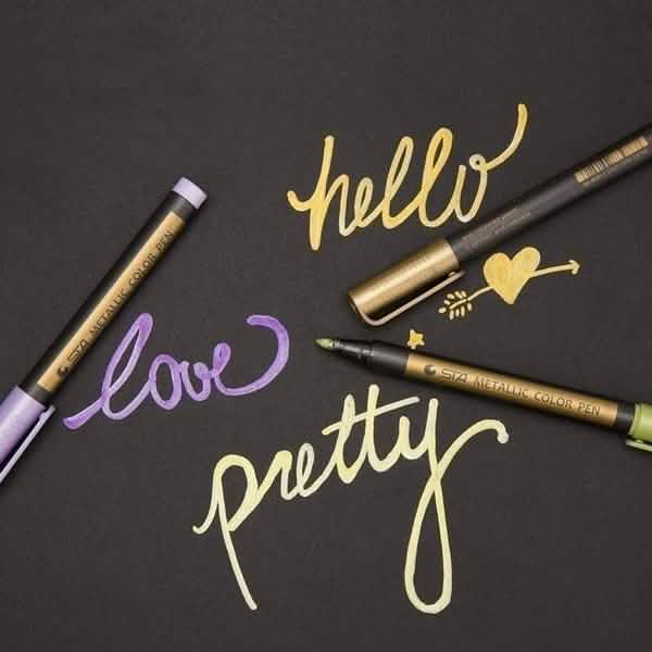 10-Piece: Metallic Paint Marker Pen Permanent