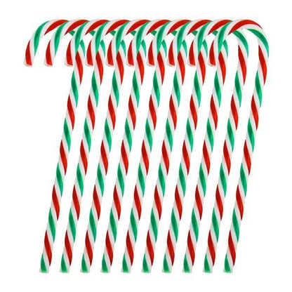 10-Piece: Plastic Candy Cane Ornaments