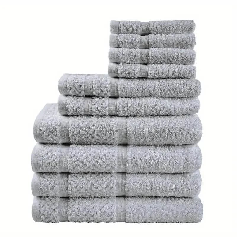 10-Piece: Towel Set with Upgraded Softness & Durability