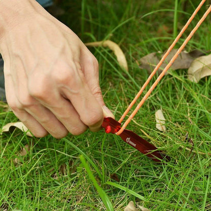 10-Pieces: Camping Superior Aluminum Tent Stake Carabiner Set