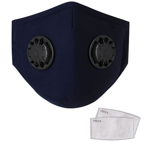 10-Pieces: Double Breathing Valve PM 2.5 Mask Respirator