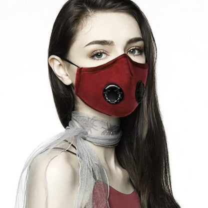 10-Pieces: Double Breathing Valve PM 2.5 Mask Respirator