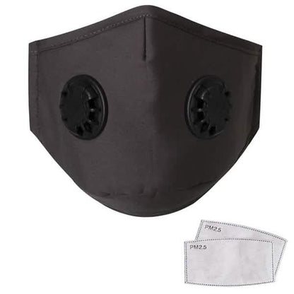 10-Pieces: Double Breathing Valve PM 2.5 Mask Respirator