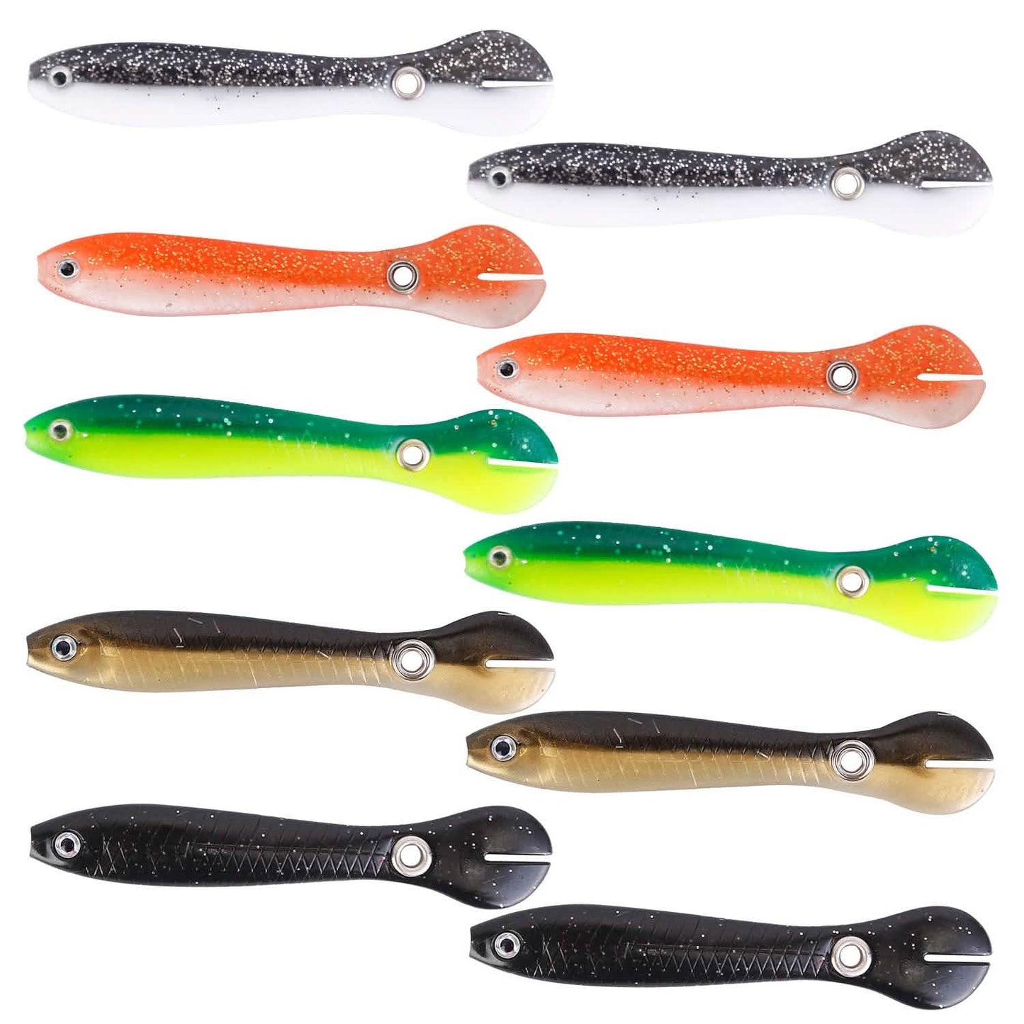10-Pieces: Realistic Bass Loach Swimming Lure