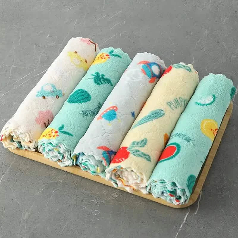 10-Pieces: Reusable Dish Cellulose Sponge Cloths