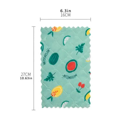 10-Pieces: Reusable Dish Cellulose Sponge Cloths