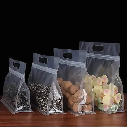 10-Pieces: Reusable Silicone Leakproof Food Storage Bags