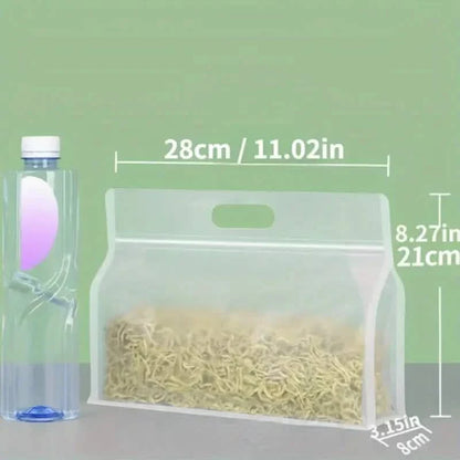 10-Pieces: Reusable Silicone Leakproof Food Storage Bags