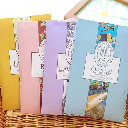 10-Pieces: Scented Sachets For Drawers and Closet Air Freshener Sachets with Home Hanger