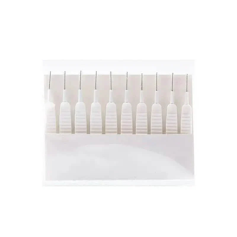 10-Pieces Set: Easy-Clean Shower Nozzle Brushes - Hassle-Free Showerhead Crevices Cleaner