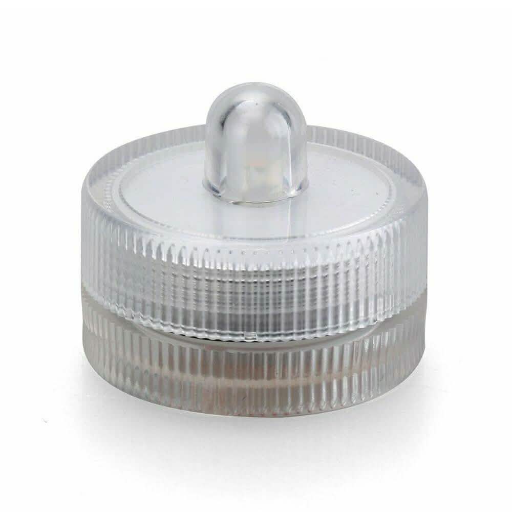 10-Pieces: Warm White Submersible Waterproof LED Tea Lights Flameless Candles