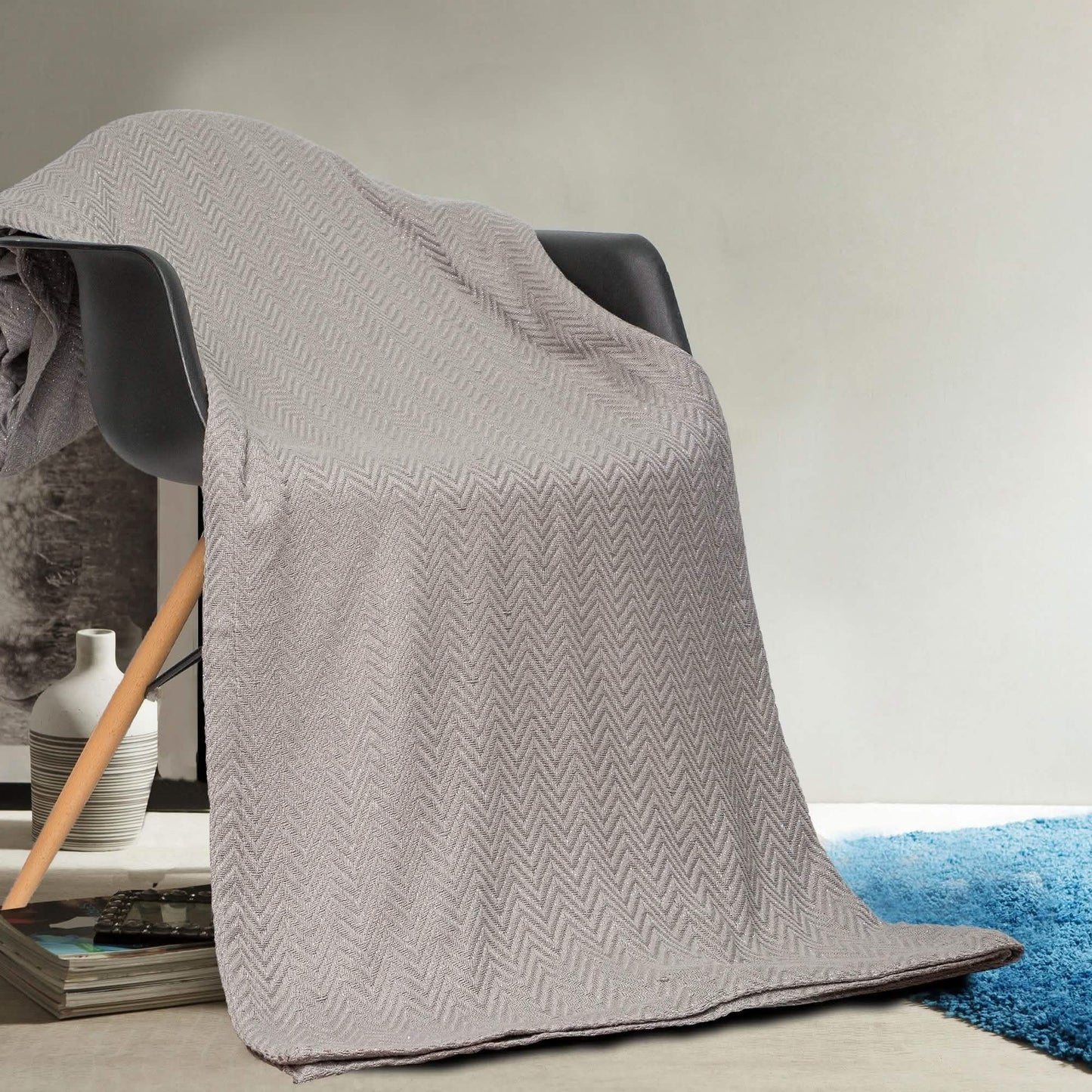 100% Cotton Oversized Heavy Super Soft Throw Blanket Cover