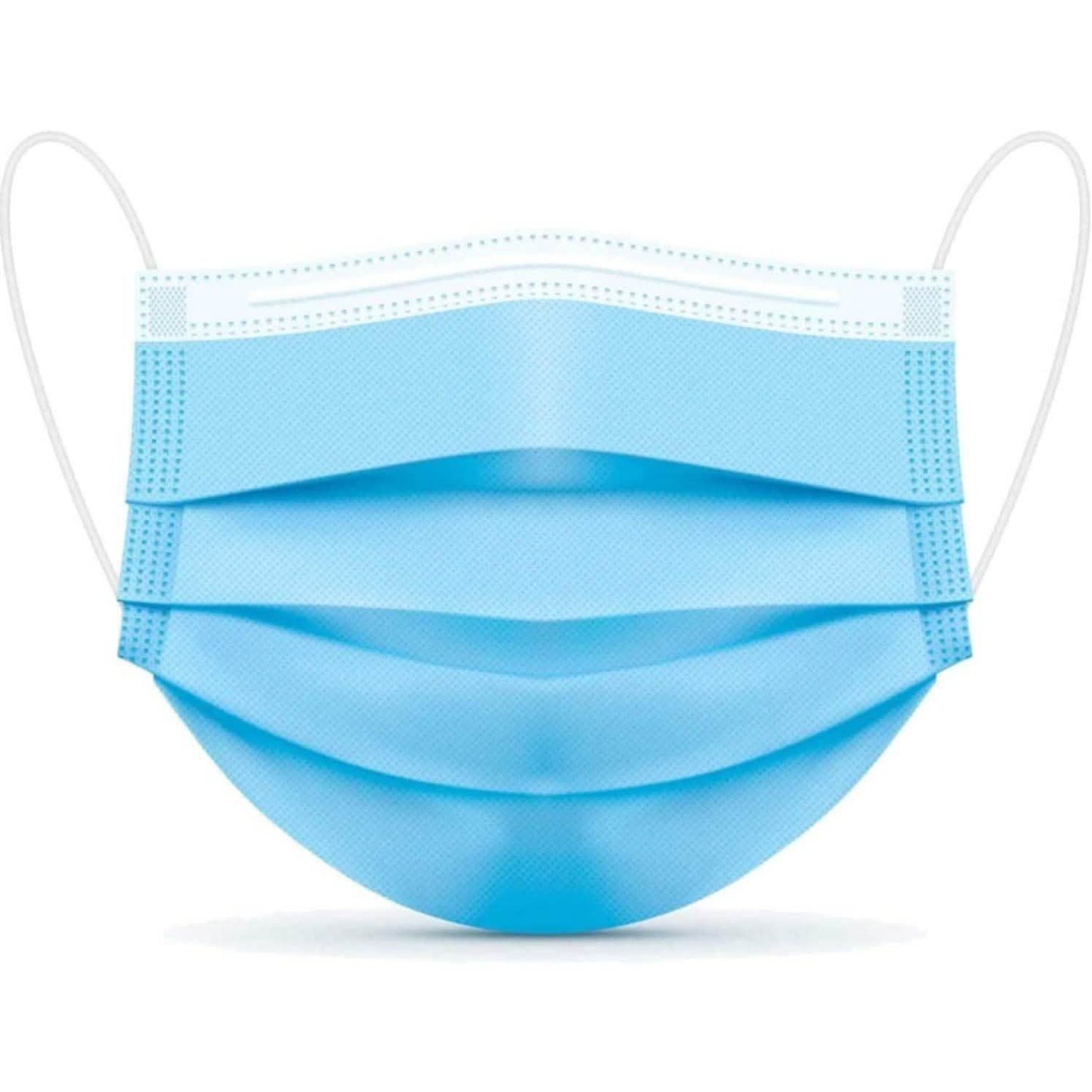 100-Pack: 3 Layer Disposable Protective Face Masks