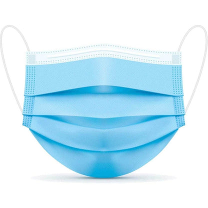 100-Pack: 3 Layer Disposable Protective Face Masks