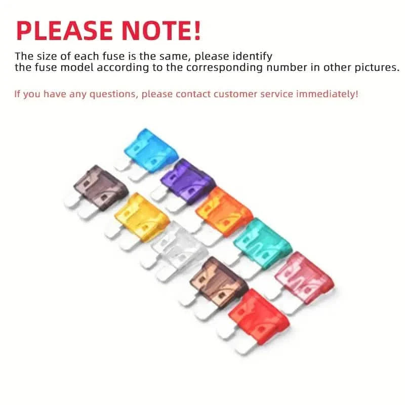 100-Pieces: Car Fuses Assortment Kit, Car Automotive RV Standard Fuses