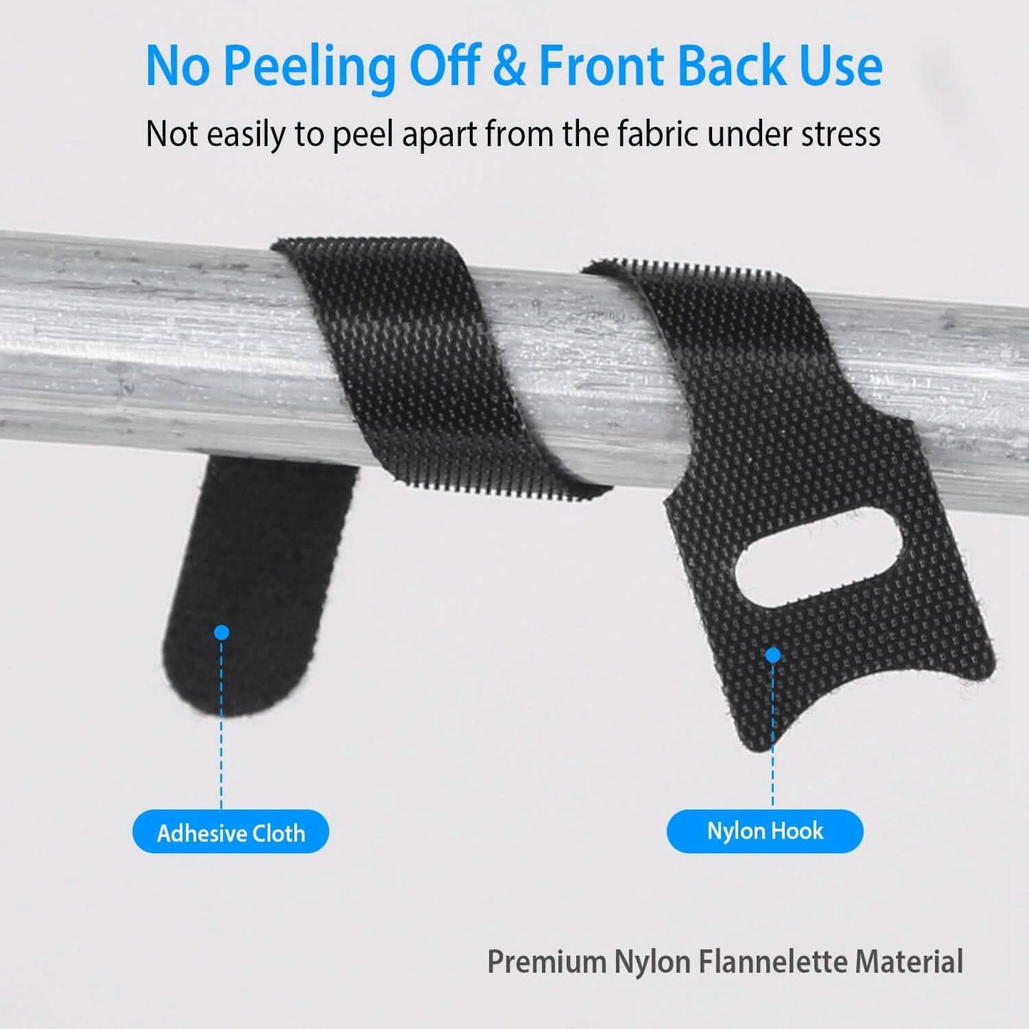 100-Pieces: Reusable Cable Ties 6" Wire Management Holder