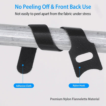 100-Pieces: Reusable Cable Ties 6" Wire Management Holder