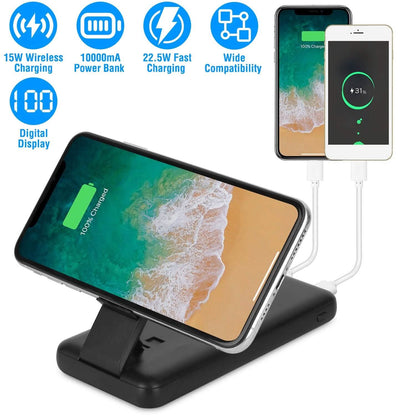 1000 mAh Wireless Foldable Power Bank