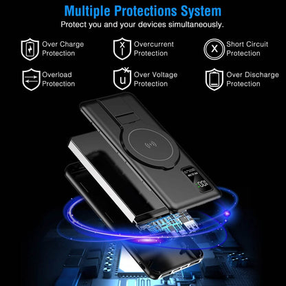 1000 mAh Wireless Foldable Power Bank
