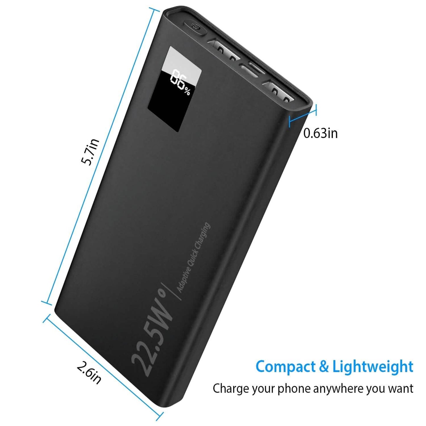 10000mAh Power Bank Portable Charger External Battery Pack