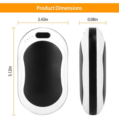 10000mAh Power Bank Rechargeable Pocket Warmer Double-Sided Heating