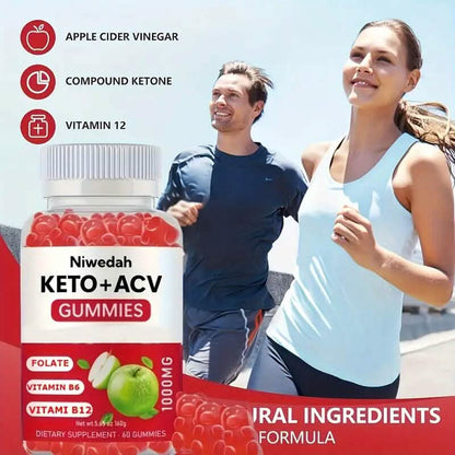 1000mg Keto+ACV Niwedah Apple Cider Vinegar Gummies