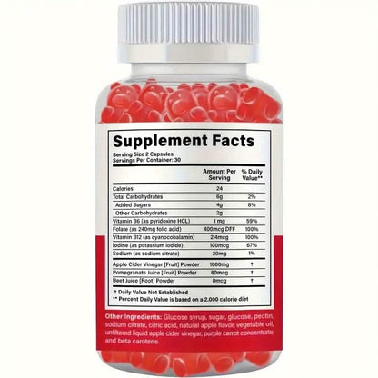 1000mg Keto+ACV Niwedah Apple Cider Vinegar Gummies