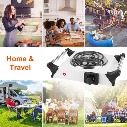 1000W Electric Burner Portable Coil Heating Hot Plate Stove Countertop