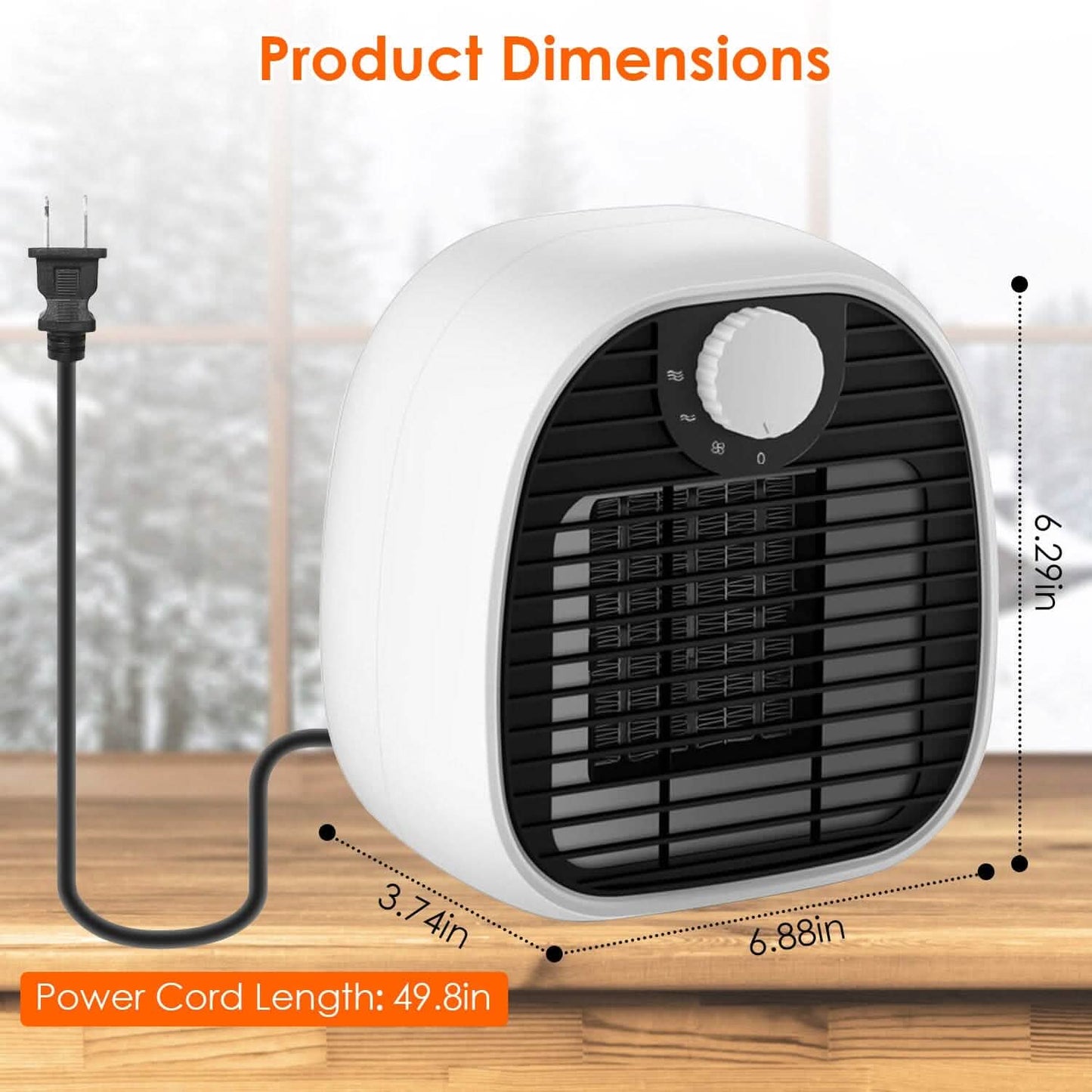 1000W Portable Electric Heater