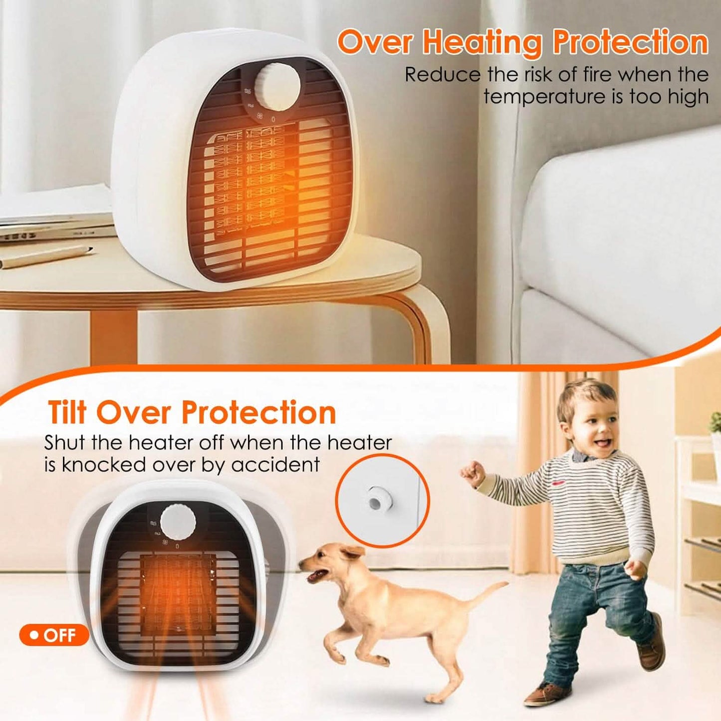 1000W Portable Electric Heater