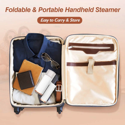 1000W Portable Handheld Clothes Steamer with Brush Foldable