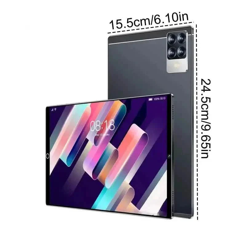 10.1-Inch Smart 5G Tablet - Dual SIM Card Slots, 8GB RAM, 256GB Storage, 24MP+48MP Camera + More