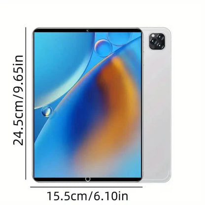 10.1-inch Ultra-thin Android Tablet - 2025 Model, 512GB Memory, Fast Charging, 12-hour Battery Life, Dual Cameras