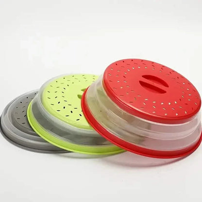10.5 inch Collapsible Food Plate Lid Cover
