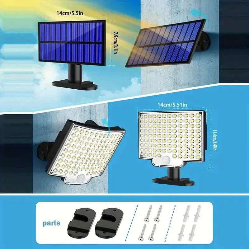 106 LED Security Lamp Dusk To Dawn 270° Wide Angle Outdoor Lighting