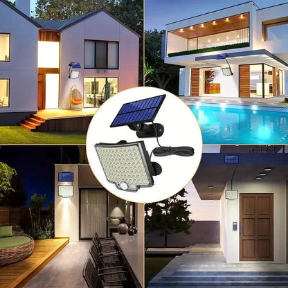 106LED Super Bright Motion Sensor Solar Power LED Garden Wall Light