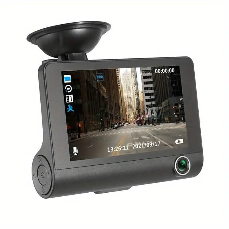 1080P 3-Camera Recorder Dash Cam with Night Vision