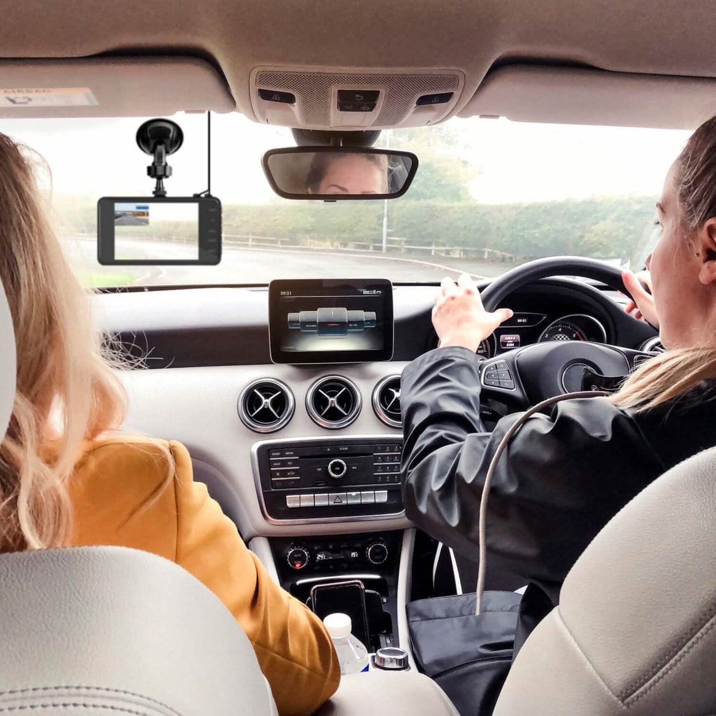 1080P 4-Inch Touch Screen Dual Dash Cam