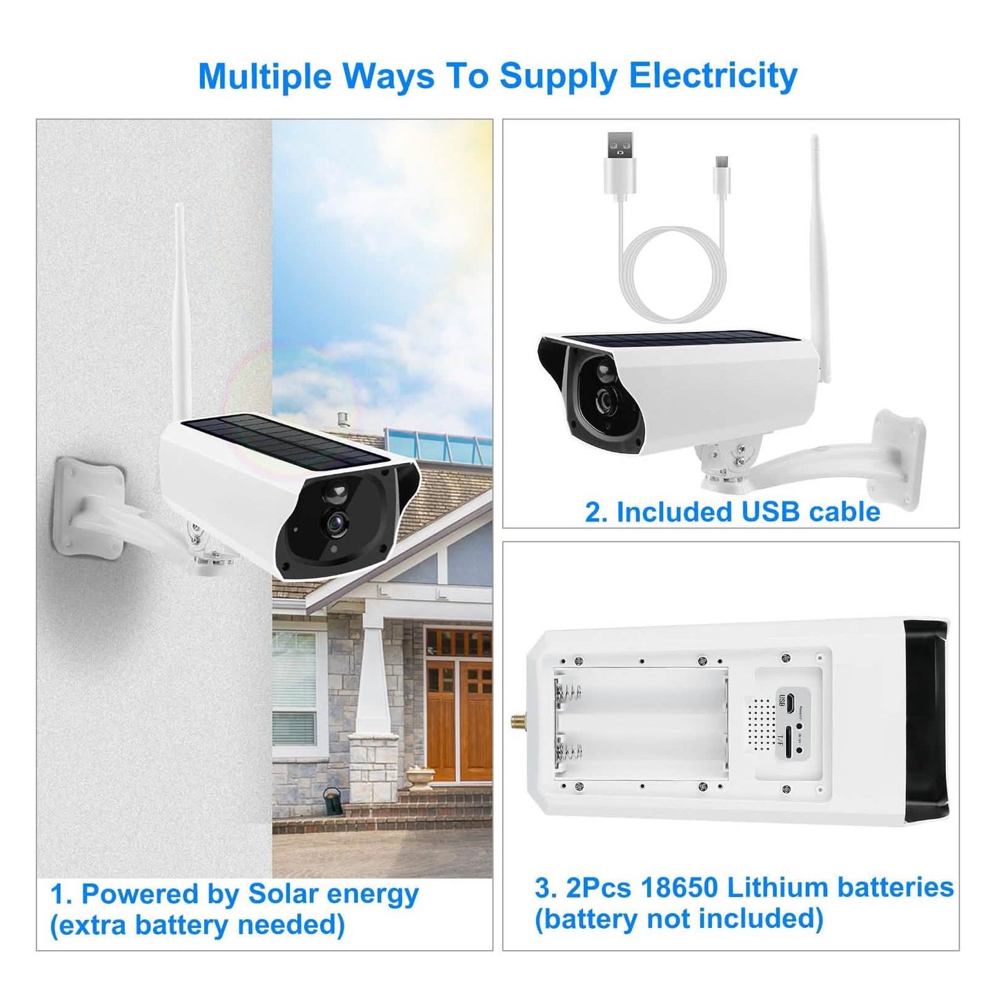 1080P Solar Powered Wifi IP Camera