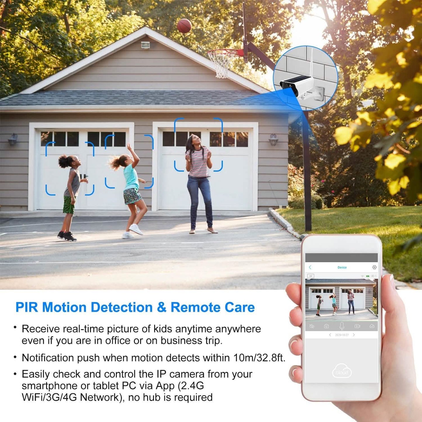 1080P Solar Powered Wifi IP Camera