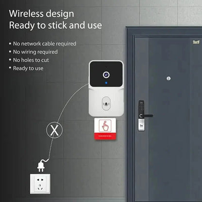 1080P WiFi Smart Video Doorbell with HD Night Vision, Two-Way Audio with App Control
