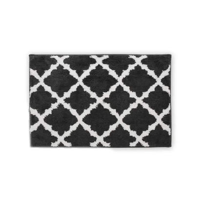 Bibb Home 1-2 Pack Trellis Micro Shag Bath Rugs 17" X 24"