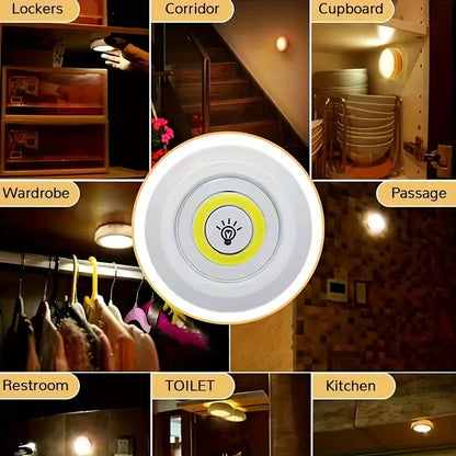 5pcs Smart Wireless LED Under-Cabinet Lights – Remote Control