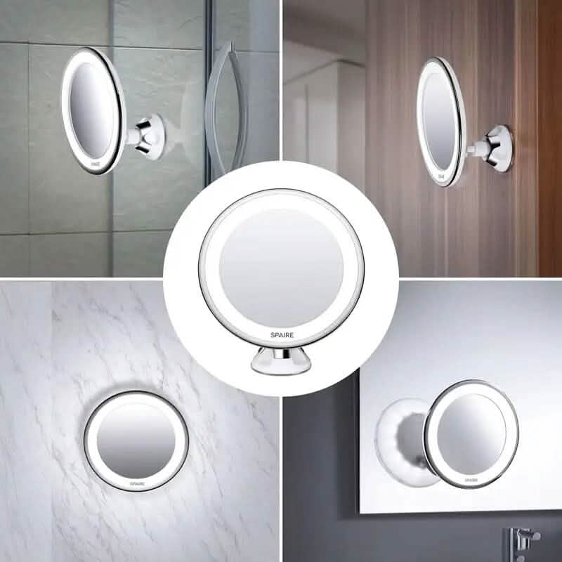 10X Magnifying LED Lighted Makeup Mirror