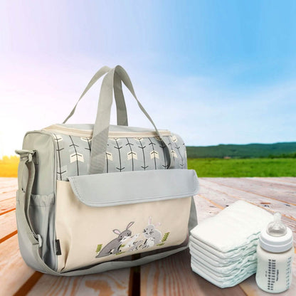 11-Piece Set: Multifunctional Diaper Handbags with Food Bag