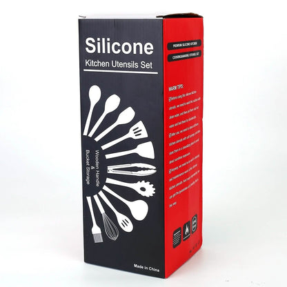11-Piece: Silicone Cooking Utensil Set