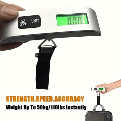 110lb/50kg Capacity Digital Luggage Scale with LCD Display