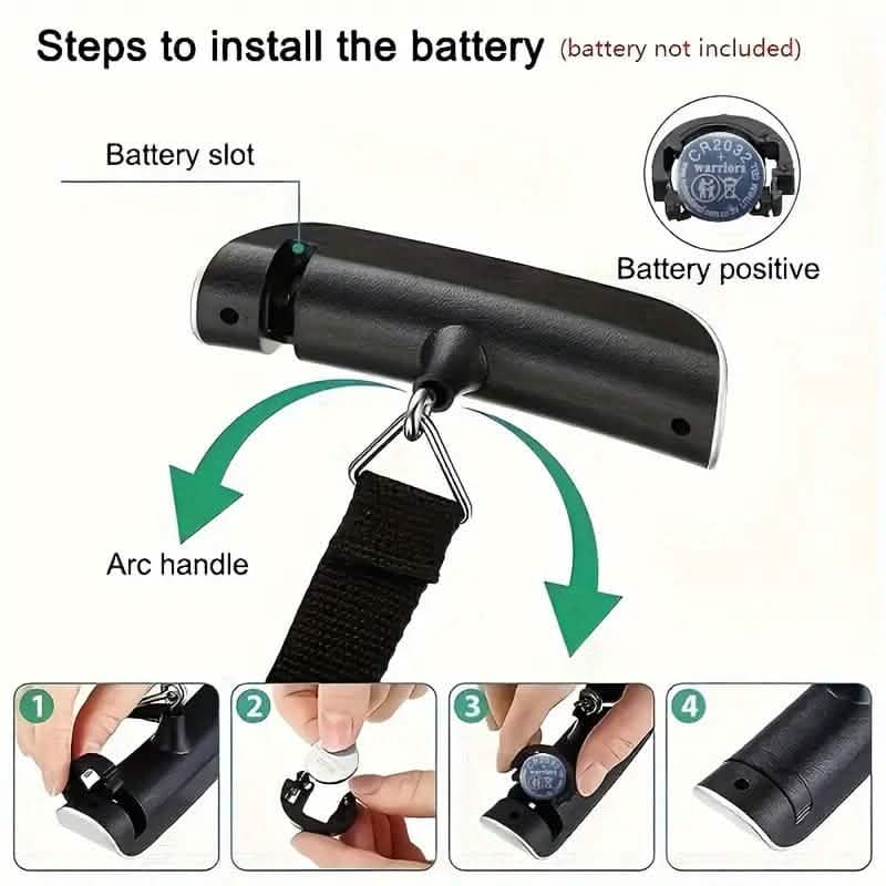110lb/50kg Capacity Digital Luggage Scale with LCD Display