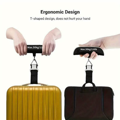 110lb/50kg Capacity Digital Luggage Scale with LCD Display